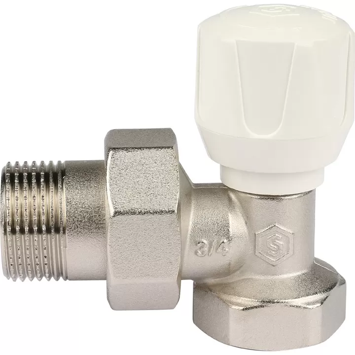 Клапан ручной терморегулирующий Stout, угловой 3/4 Клапан ручной терморегулирующий Stout, угловой 3/4