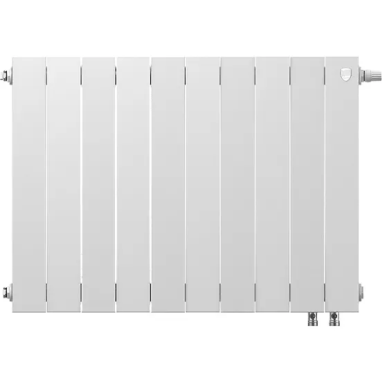 Биметаллический радиатор Royal Thermo PianoForte 500 Bianco Traffico VDR80 10 секций с нижним подключением Биметаллический радиатор Royal Thermo PianoForte 500 Bianco Traffico VDR80 10 секций с нижним подключением