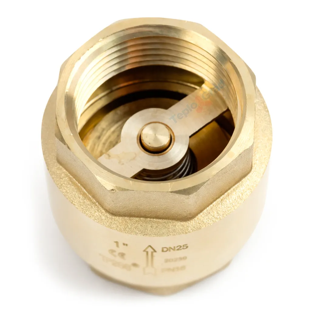 Обратный клапан TIM ВВ 1 с латунным штоком