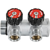 Коллектор регулирующий Rommer 1x3/4 на 2 выхода