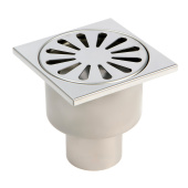 Трап с вертикальным выпуском TIM 100x100 из нержавеющей стали Трап с вертикальным выпуском TIM 100x100 из нержавеющей стали