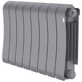 Биметаллический радиатор Royal Thermo Infinity 300 Silver Satin 8 секций