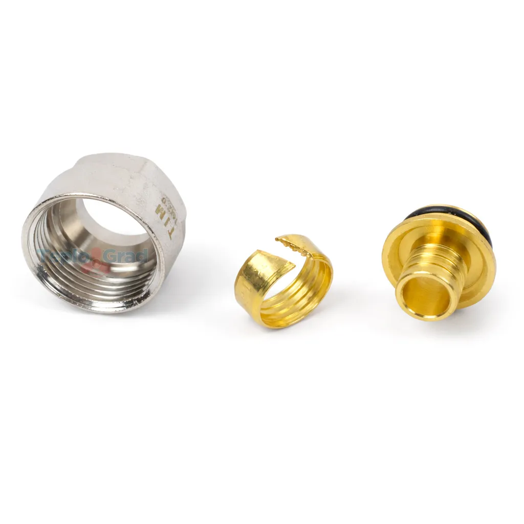 Резьбозажимное соединение TIM 16х2.0 - G 3/4" коллекторное для труб