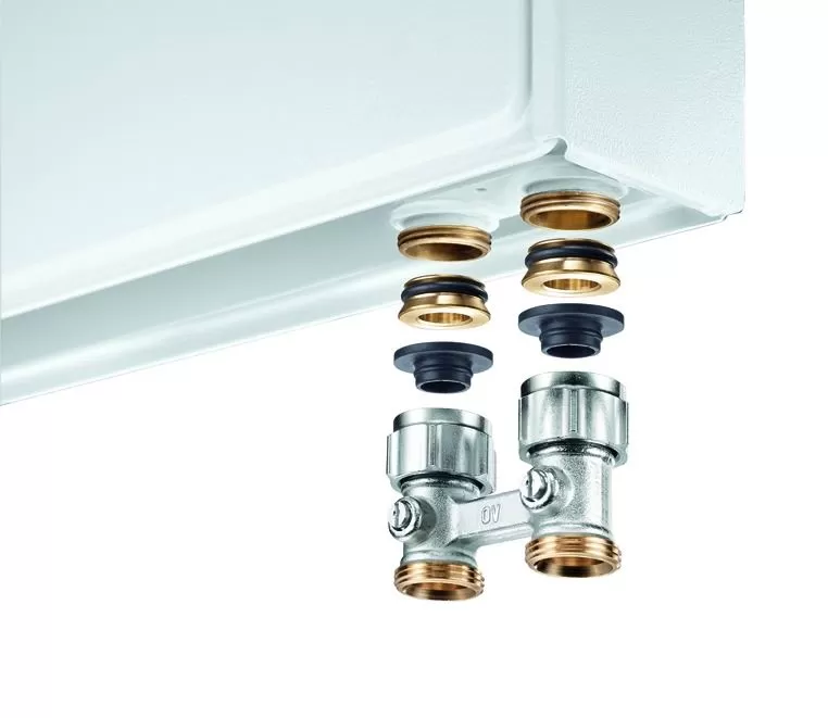 Узел нижнего подключения прямой Oventrop Multiflex F ZB 3/4 НГ x 3/4 НР Узел нижнего подключения прямой Oventrop Multiflex F ZB 3/4 НГ x 3/4 НР
