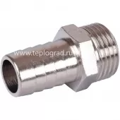 Штуцер 1/2x14 НР никелированный Stout Штуцер 1/2x14 НР никелированный Stout