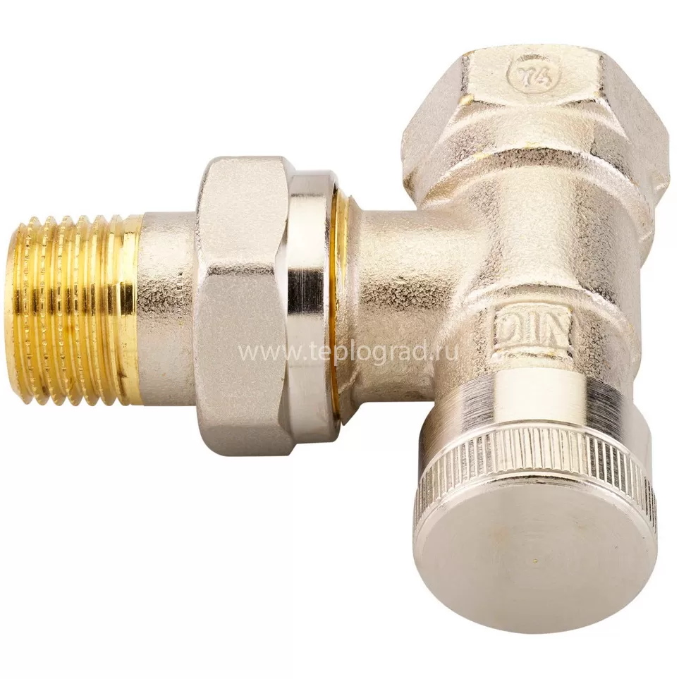 Клапан запорный Danfoss RLV угловой 1/2