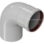 Отвод конденсационный Rommer Dn 80 90° Отвод конденсационный Rommer Dn 80 90°