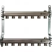 Коллектор из нержавеющей стали Stout для радиаторной разводки на 7 выходов