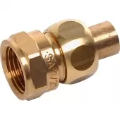 Сгон 22x3/4 ВП-ВР Sanha 4330g с плоским уплотнением, бронза 143302234