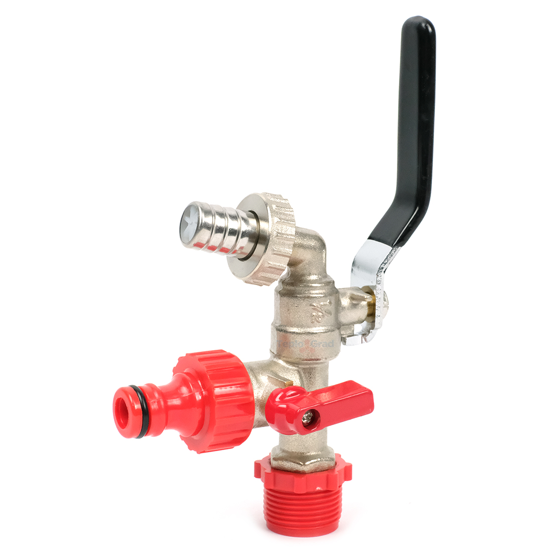 Кран шаровый водоразборный TIM 1/2 с выходом под быстросъем