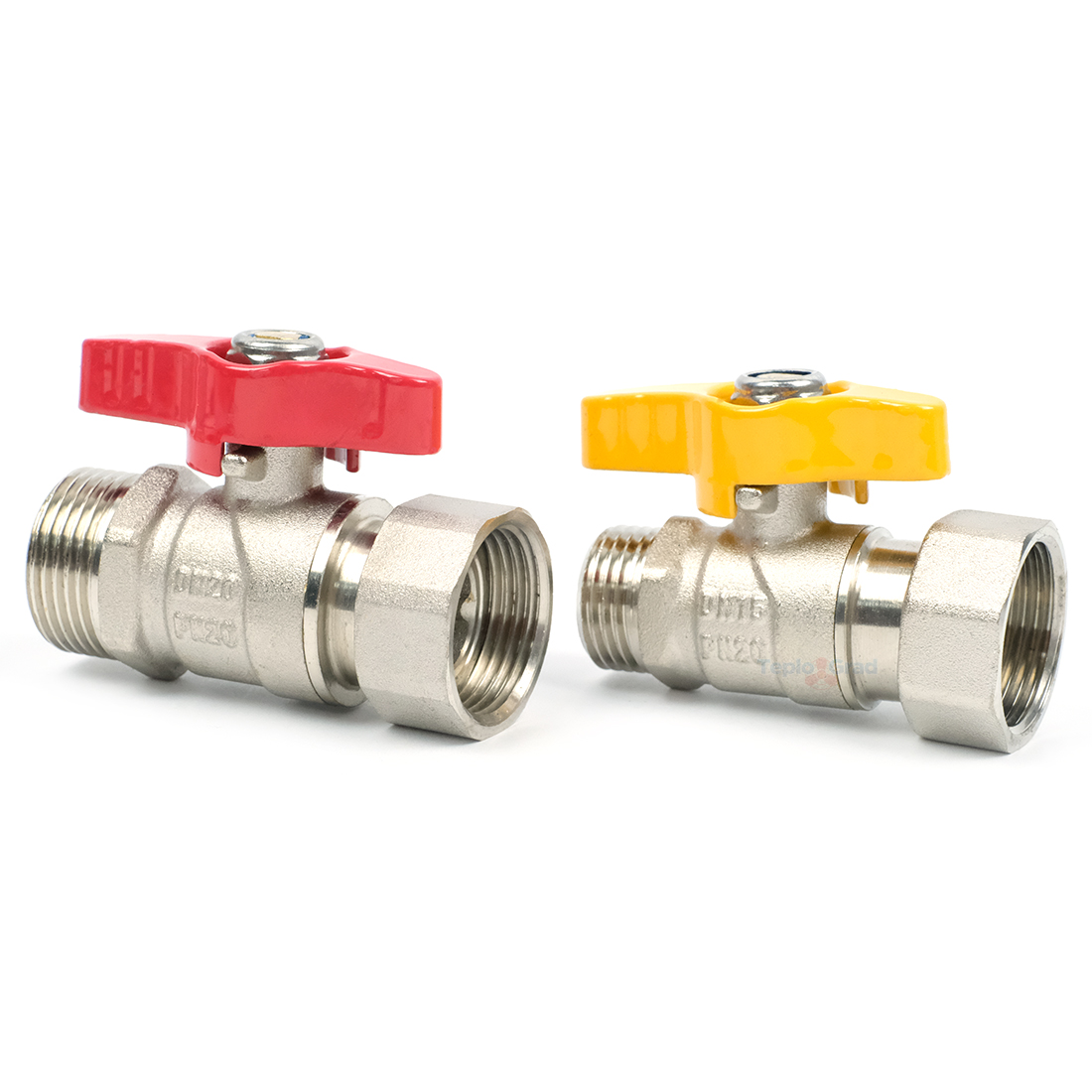 Набор прямых шаровых кранов для газового котла TIM