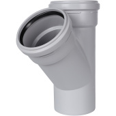 Тройник канализационный Stout 110x110/45° бесшумный