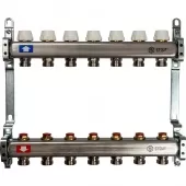 Коллектор Stout на 7 выходов из нержавеющей стали без расходомеров - SMS 0922 000007