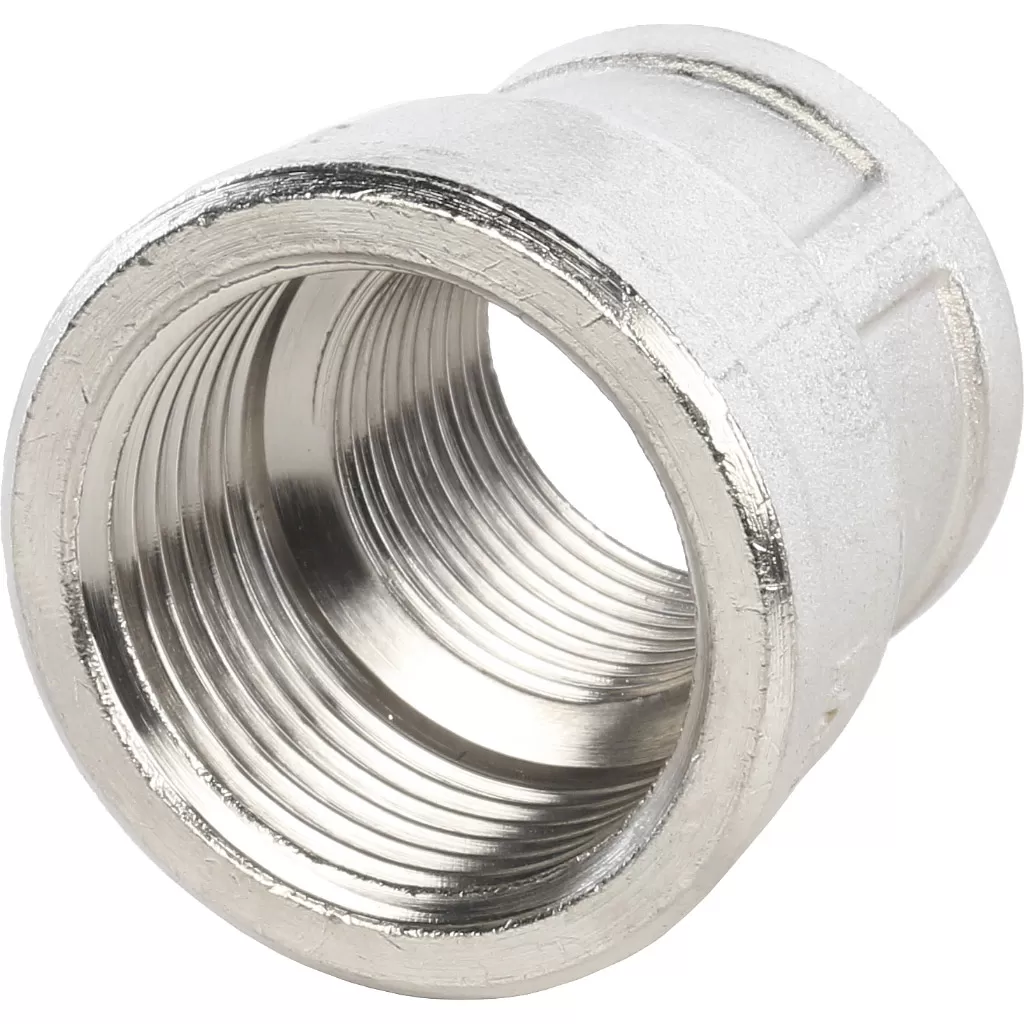 Муфта переходная 1x3/4 ВВ никелированная Stout