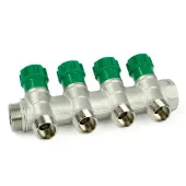 Коллектор TIM регулирующий под 45°, 3/4x1/2 на 4 выхода