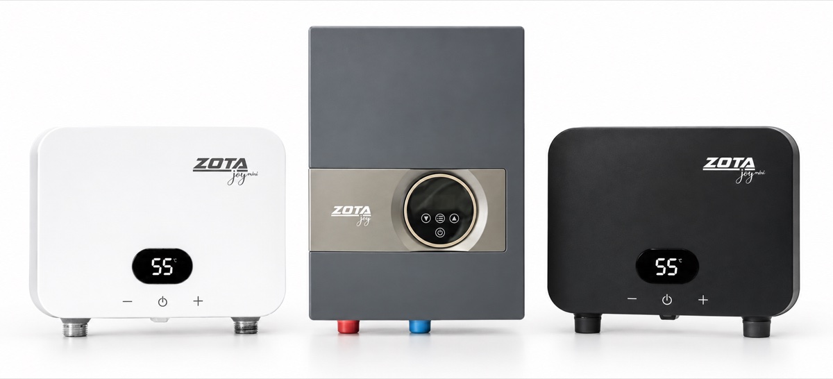 Проточные водонагреватели Zota JOY mini и JOY