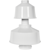 Оголовок с ветрозащитой Rommer 60/100 алюминий Оголовок с ветрозащитой Rommer 60/100 алюминий