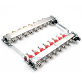 Коллектор из нержавеющей стали Wester MUFS с расходомерами на 8 выходов Коллектор из нержавеющей стали Wester MUFS с расходомерами на 8 выходов