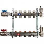 Коллектор из нержавеющей стали в сборе без расходомеров Stout на 5 выходов