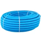 Металлопластиковая труба Henco RIXc 26х3 в синей гофре, бухта 50 метров