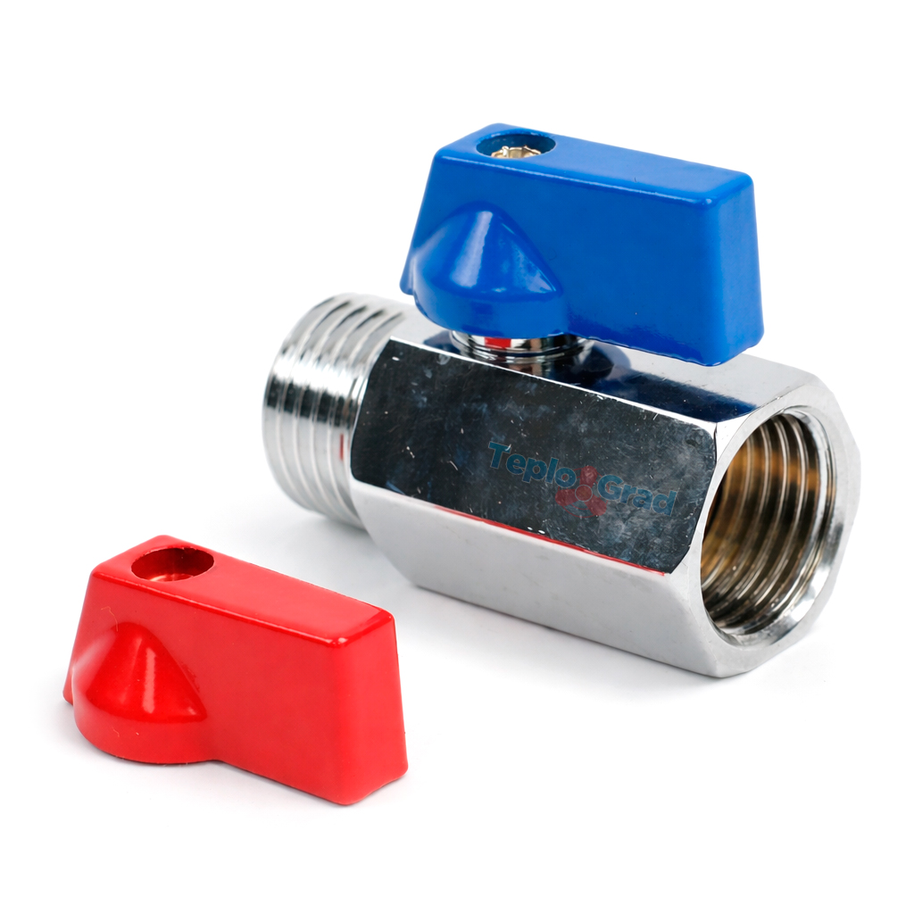 Шаровой кран TIM мини ВН 1/2 хромированный