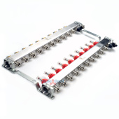 Коллектор из нержавеющей стали Wester MUFS с расходомерами на 10 выходов Коллектор из нержавеющей стали Wester MUFS с расходомерами на 10 выходов