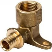 Угольник Stout с настенным креплением 16x1/2 для труб из сшитого полиэтилена