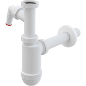 Сифон для раковины AlcaPlast A430P со штуцером и накидной гайкой 1 1/4