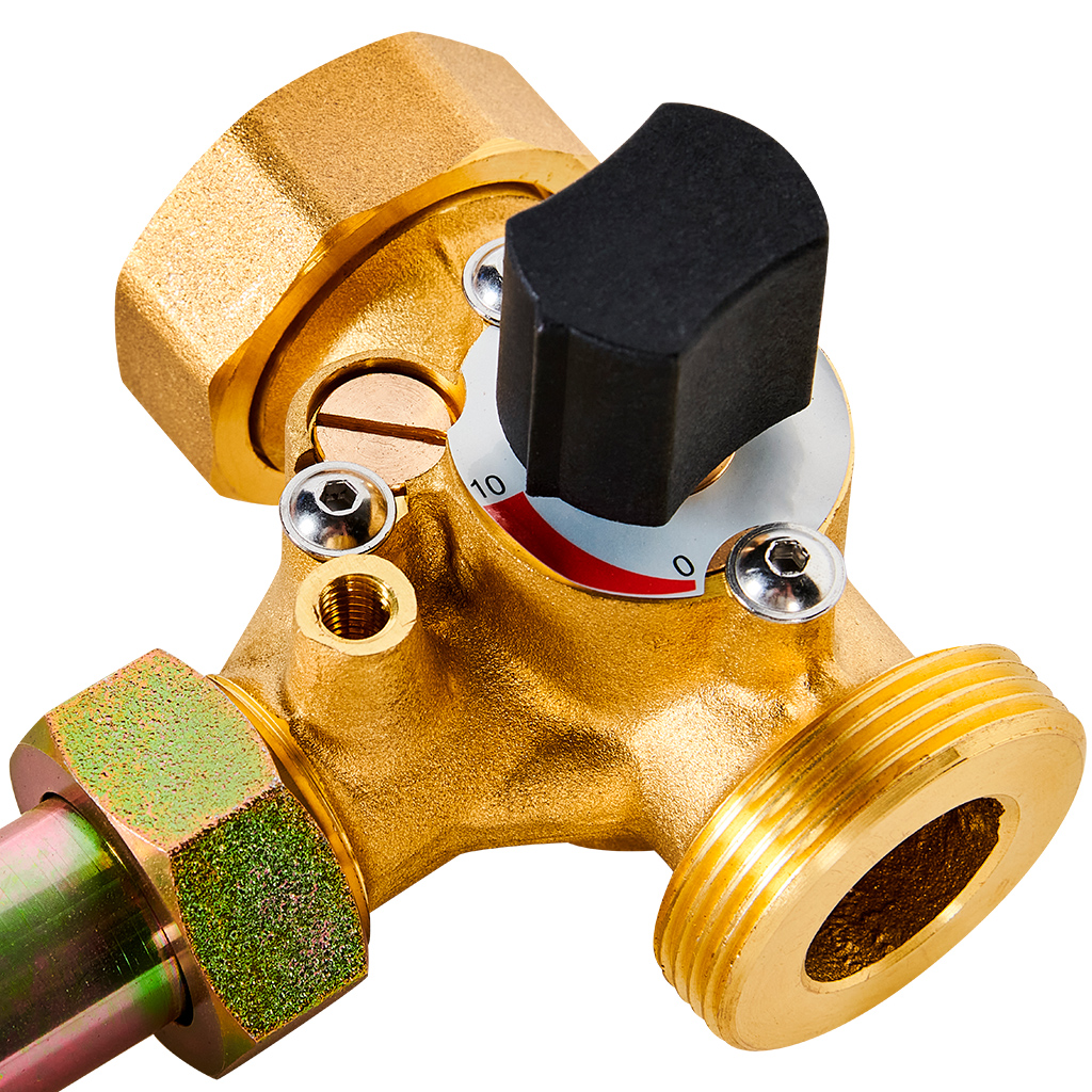 Насосная группа Rommer с трехходовым смесительным клапаном без насоса