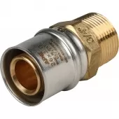 Переходник с наружной резьбой прессовой Stout 3/4 x 26 Переходник с наружной резьбой прессовой Stout 3/4 x 26