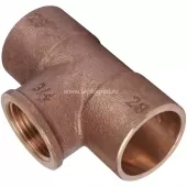 Тройник 28x3/4x28 ВП-ВР-ВП Sanha 4130g, бронза 141302834