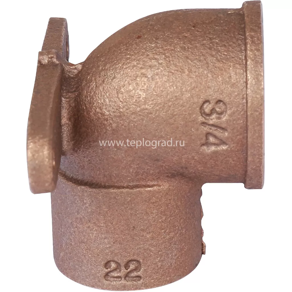 Настенная водорозетка 22x3/4 Sanha 4472g, бронза 144722234