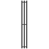 Электрический полотенцесушитель Stout ROCK quadro 120x1200 черный матовый 3 опоры