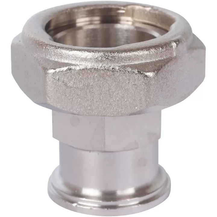 Разъемное соединение Stout с плоским уплотнением, никелированное 3/4"