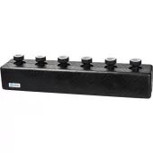 Стальной распределительный коллектор Stout на 3 отопительных контура в теплоизоляции DN 25