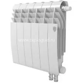 Биметаллический радиатор Royal Thermo BiLiner 350 Bianco Traffico VDR 6 секций с нижним подключением