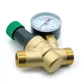 Редуктор давления TIM 1/2ВР x 3/4НР с манометром Редуктор давления TIM 1/2ВР x 3/4НР с манометром