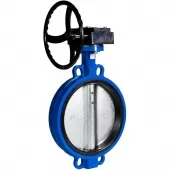 Дисковый поворотный затвор REON тип RSV40 Ду 100, с ручным редуктором, чугун