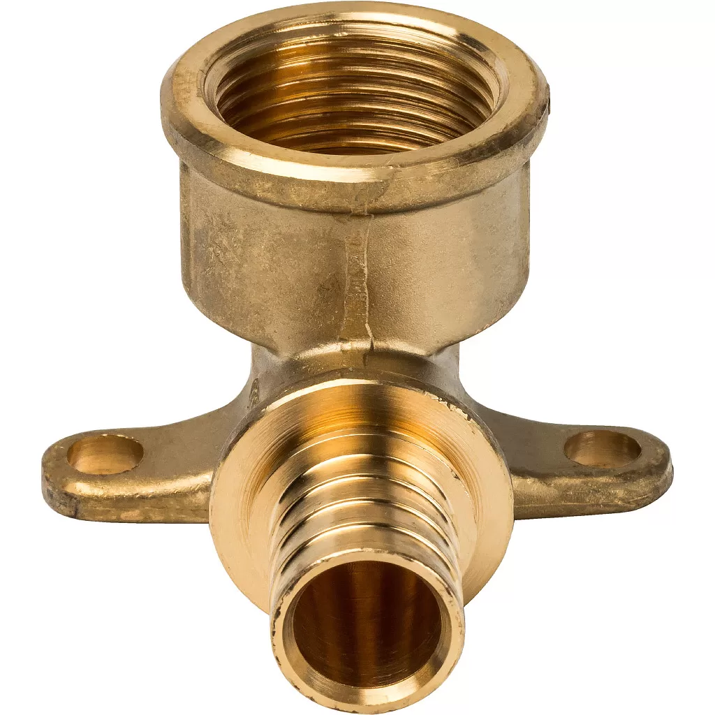 Угольник Stout с настенным креплением 20x3/4 для труб из сшитого полиэтилена