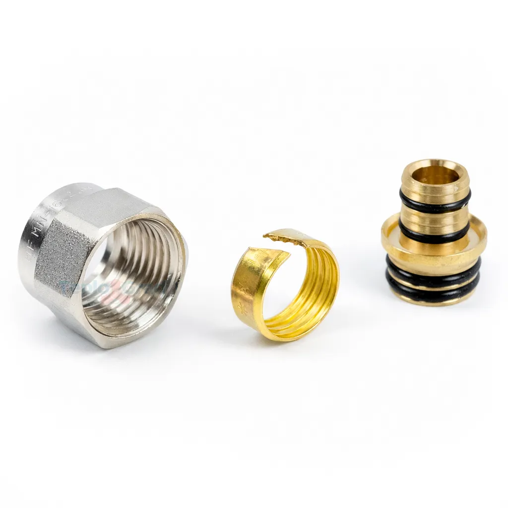 Резьбозажимное соединение TIM 16х2.0 - G 1/2" для металлопластиковых труб