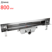 Душевой лоток TIM для монтажа в стену (сухой + гидрозатвор) 70*800мм Душевой лоток TIM для монтажа в стену (сухой + гидрозатвор) 70*800мм