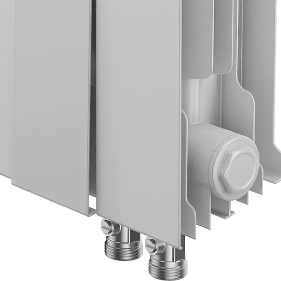 Биметаллический радиатор Royal Thermo PianoForte 300 Bianco Traffico VDR80 16 секций с нижним подключением