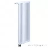 Стальной трубчатый радиатор Purmo Delta Laserline 2180 18 секций, нижнее подключение (VLO/VRO) с вентилем