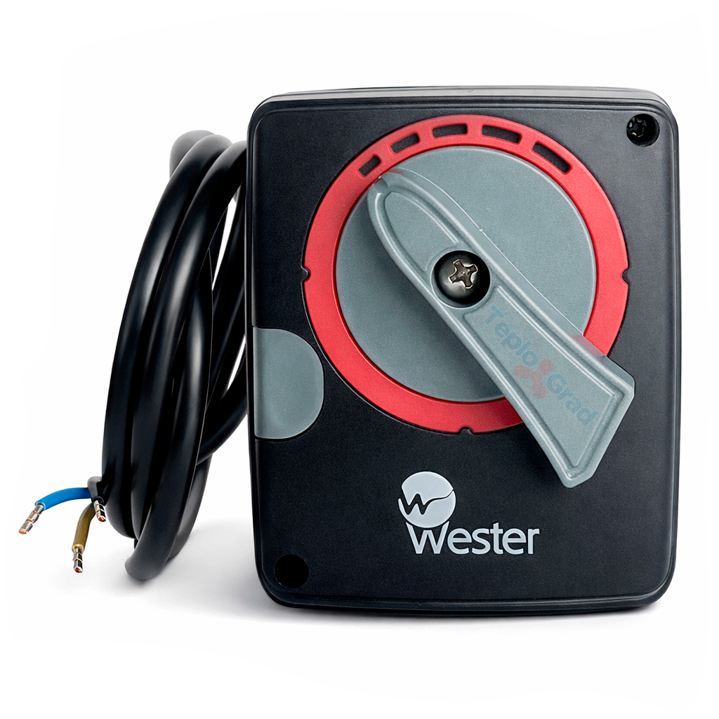 Электропривод поворотный Wester ARS6 3-точечный (220В, 6Нм, 90°,120сек)