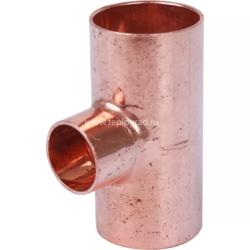 Тройник 28x18x28 ВП Sanha 5130, для медных труб под пайку 15130281828