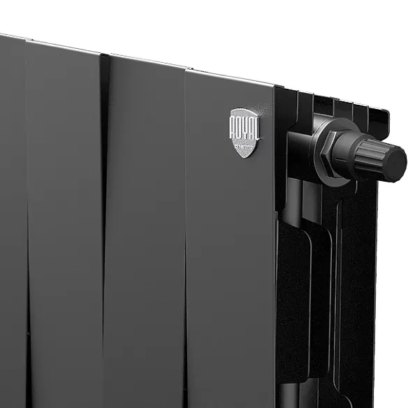 Биметаллический радиатор Royal Thermo PianoForte 200 Noir Sable 18 секций с нижним подключением