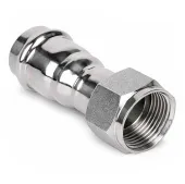 Пресс-соединитель с накидной гайкой 22x3/4 TIM из нержавеющей стали