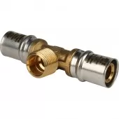 Тройник переходной с наружной резьбой прессовой Stout 20 x 1/2 x 20