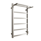 Электрический полотенцесушитель Stout JAZZ quadro 500x800 хром с полкой