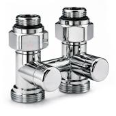 Узел нижнего подключения Royal Thermo Design прямой 1/2x3/4, хром